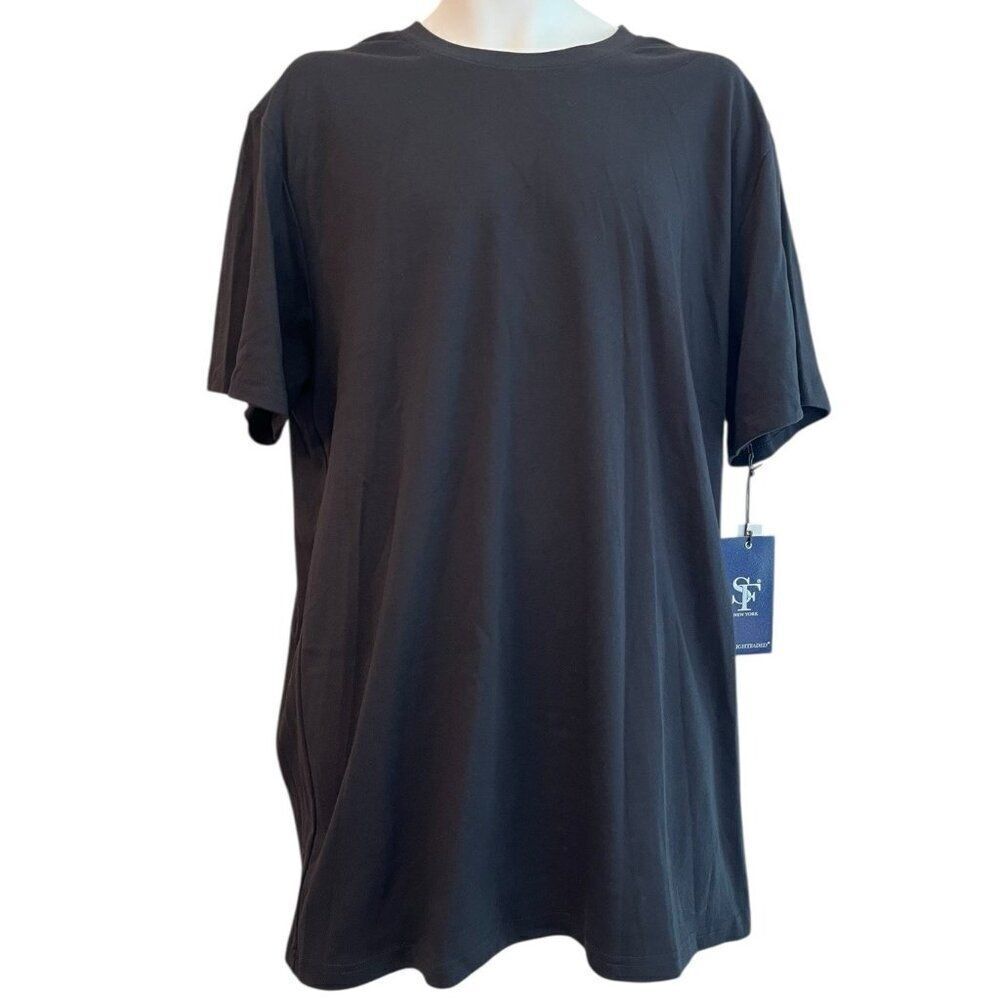 Straight Faded NY Mens Size XLTall XLT Black Short Sleeve T Shirt NWT